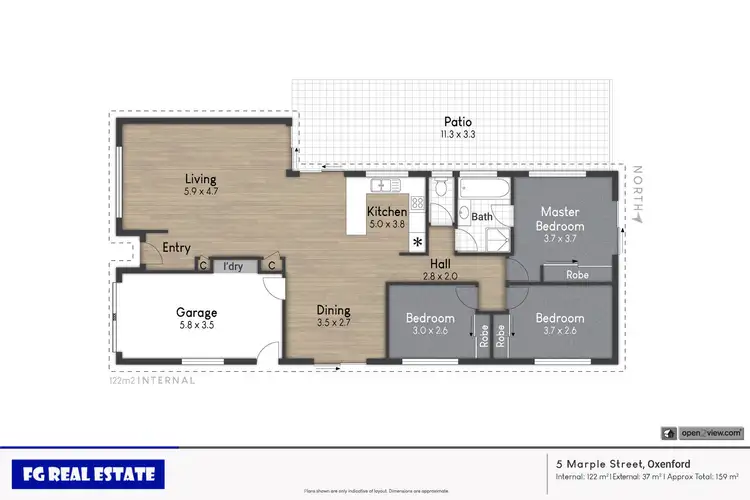 Floorplan of Homely house listing, 5 Marple Street, Oxenford QLD 4210