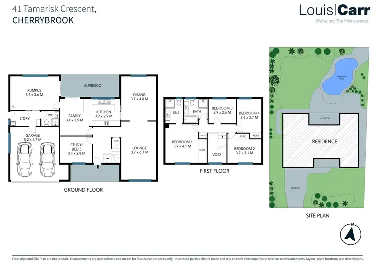 Floorplan of Homely house listing, 41 Tamarisk Crescent, Cherrybrook NSW 2126