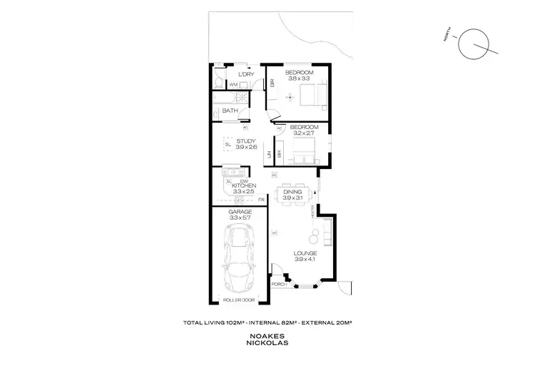 Floorplan of Homely unit listing, 3/5 High Street, South Brighton SA 5048