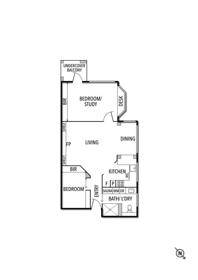Floorplan of Homely apartment listing, 16/61 Darling Street, South Yarra VIC 3141