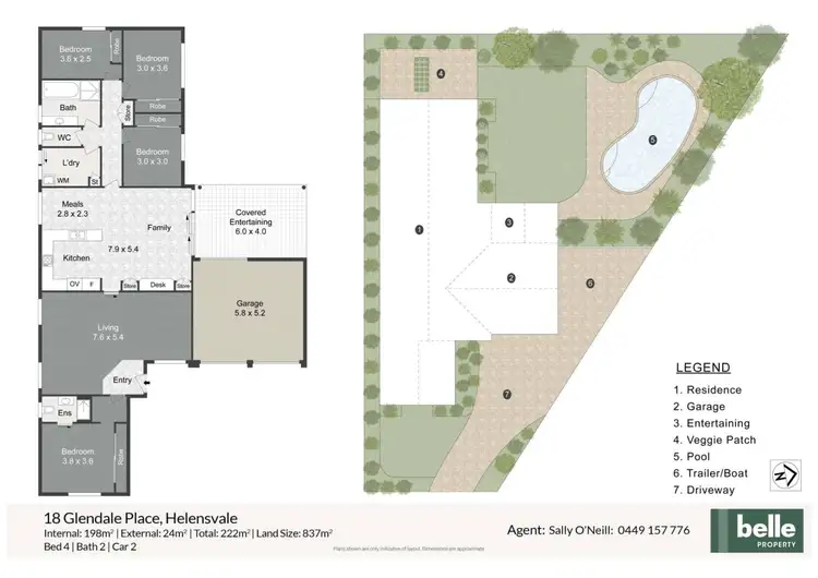 Floorplan of Homely house listing, 18 Glendale Place, Helensvale QLD 4212
