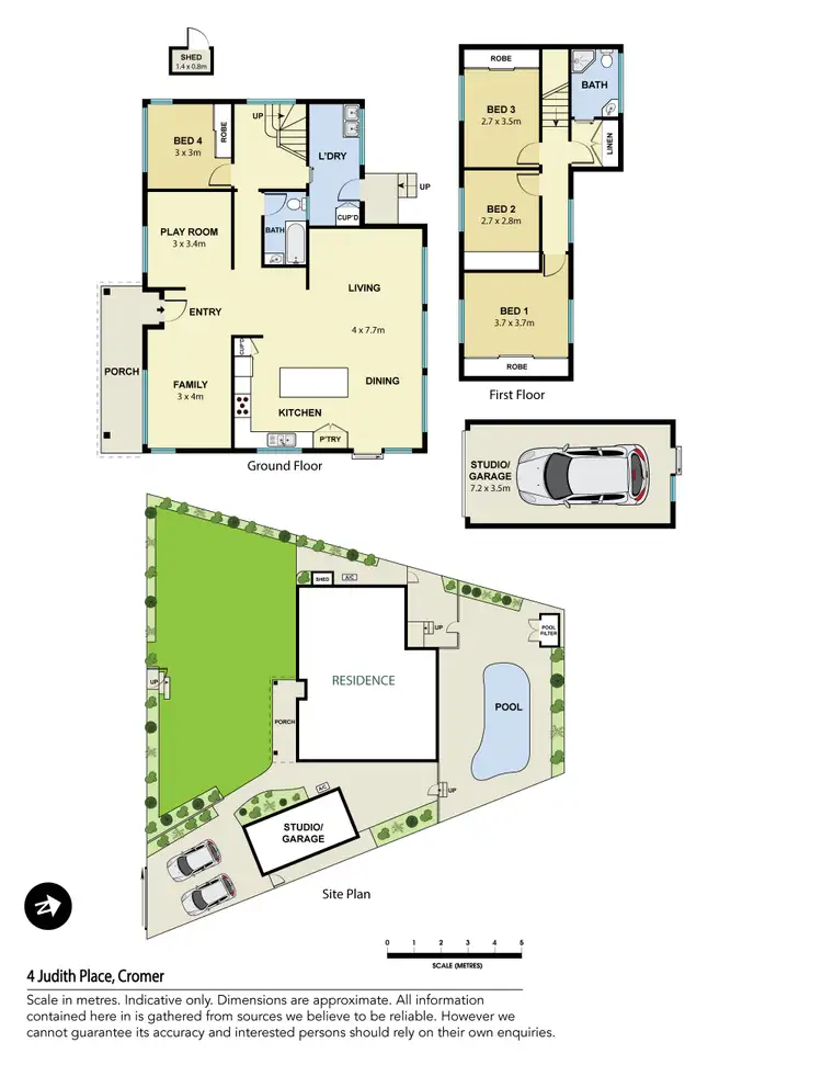 Floorplan of Homely house listing, 4 Judith Place, Cromer NSW 2099