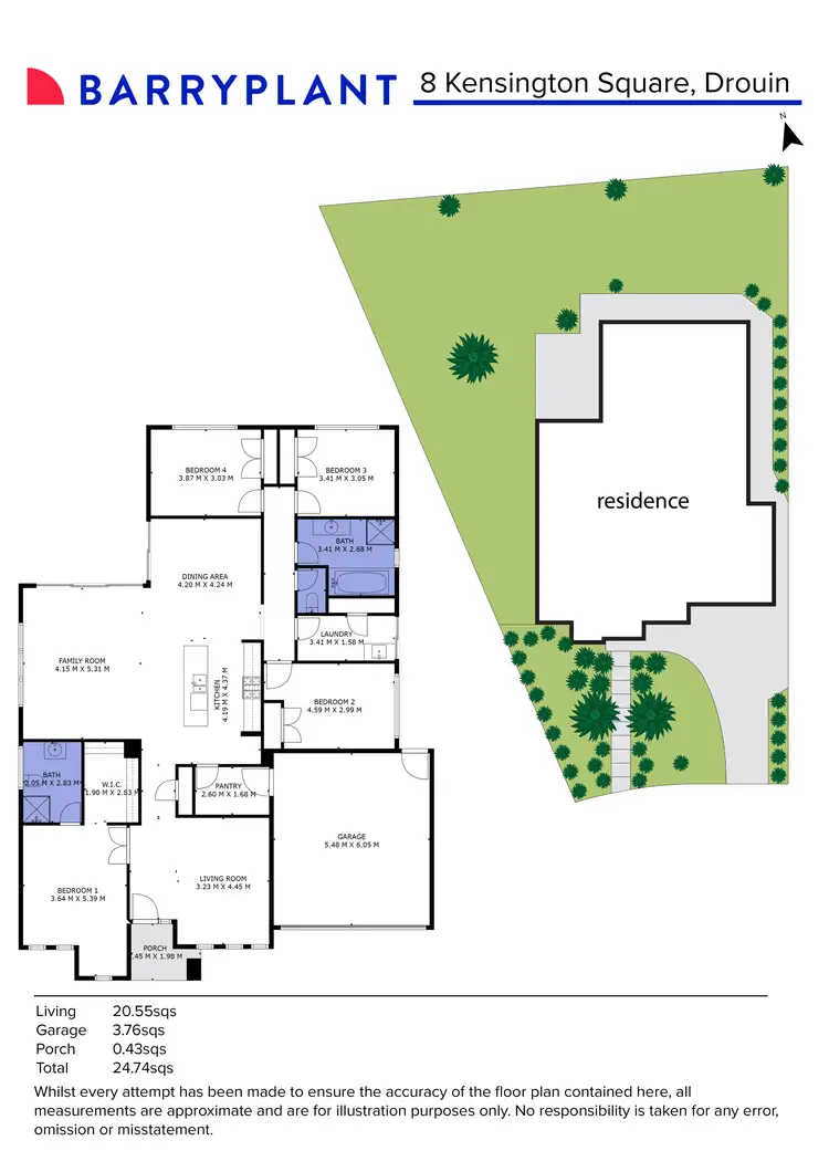 Floorplan of Homely house listing, 8 Kensington Square, Drouin VIC 3818