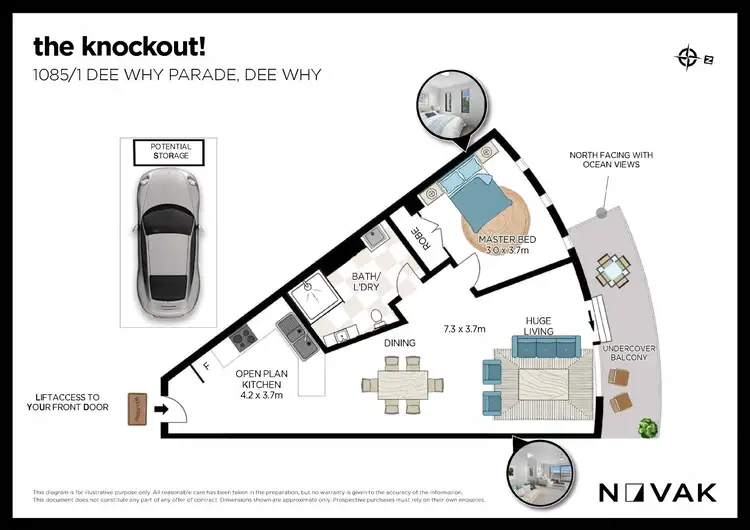 Floorplan of Homely apartment listing, 1085/1 Dee Why Parade, Dee Why NSW 2099