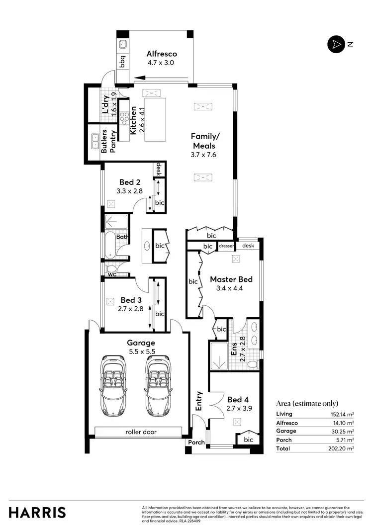 Floorplan of Homely house listing, 8A Apanina Way, Rostrevor SA 5073