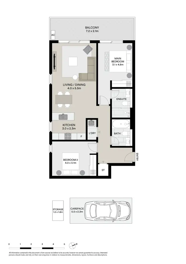 Floorplan of Homely apartment listing, 1006/458 Forest Road, Hurstville NSW 2220