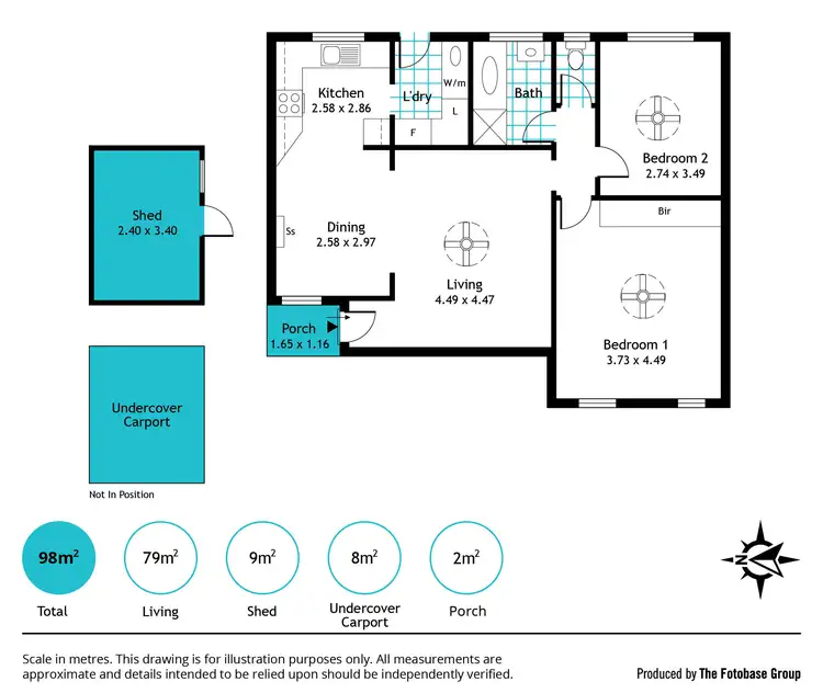 Floorplan of Homely unit listing, 8/13 Windsor Avenue, Clovelly Park SA 5042