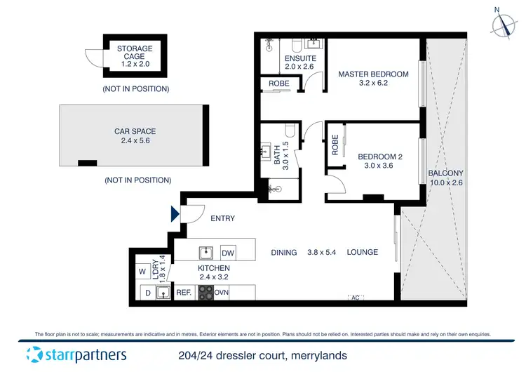 Floorplan of Homely apartment listing, 204/24 Dressler Court, Merrylands NSW 2160