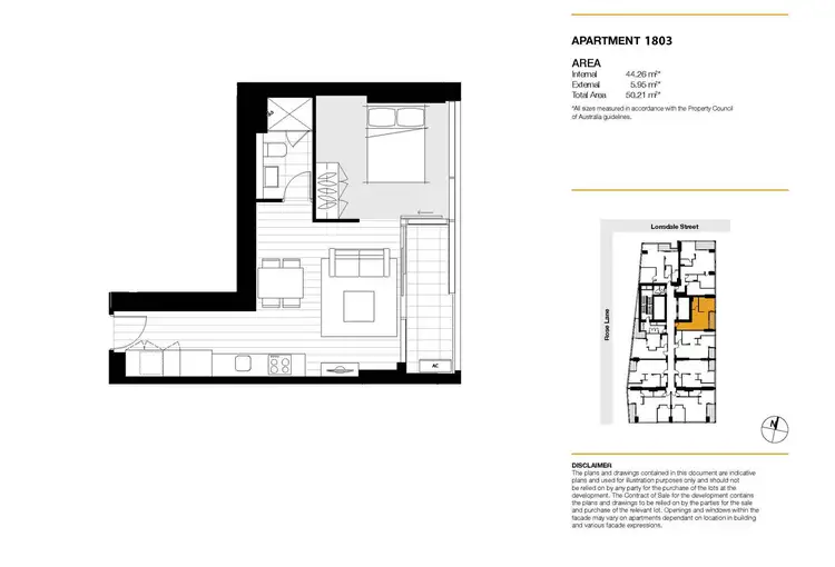 Floorplan of Homely apartment listing, 1803/38 Rose Lane, Melbourne VIC 3000