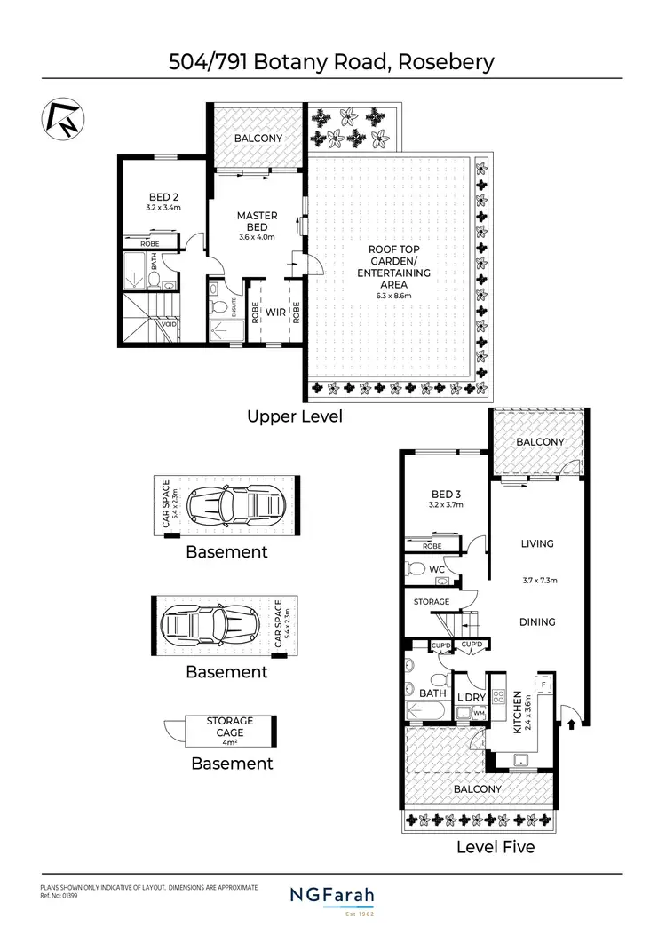 Floorplan of Homely apartment listing, 504/791 Botany Road, Rosebery NSW 2018