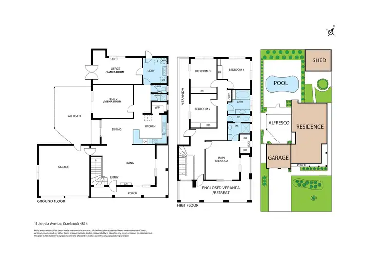 Floorplan of Homely house listing, 11 Jannila Avenue, Cranbrook QLD 4814