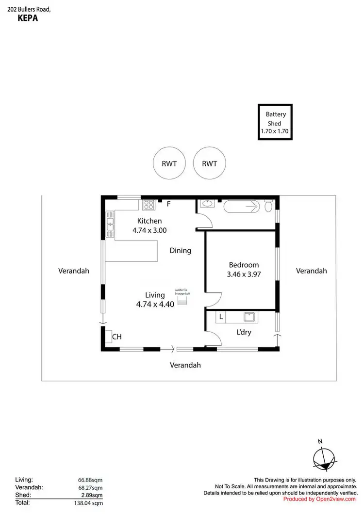 Floorplan of Homely rural property listing, 202 Bullers Road, Kepa SA 5259