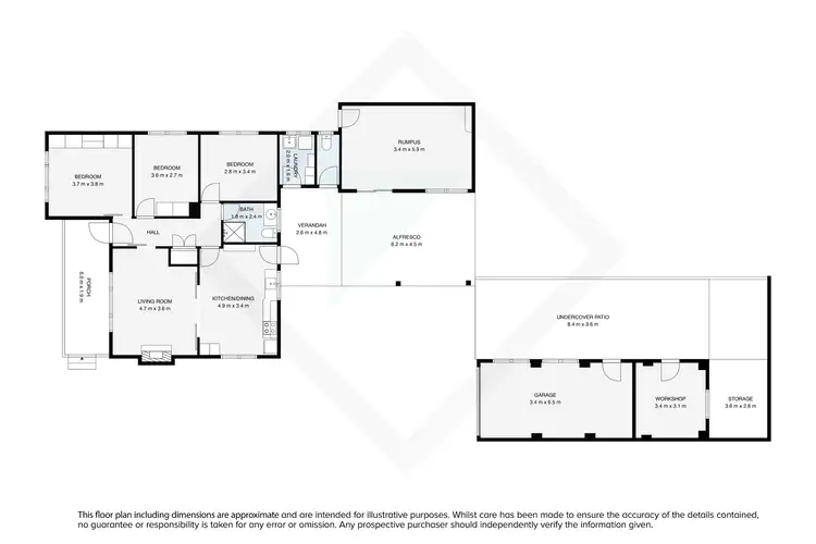 Floorplan of Homely house listing, 4 Fulford Street, Wodonga VIC 3690