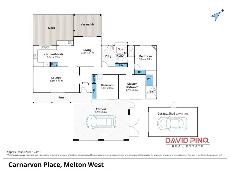 Floorplan of Homely house listing, 7 Carnarvon Place, Melton West VIC 3337