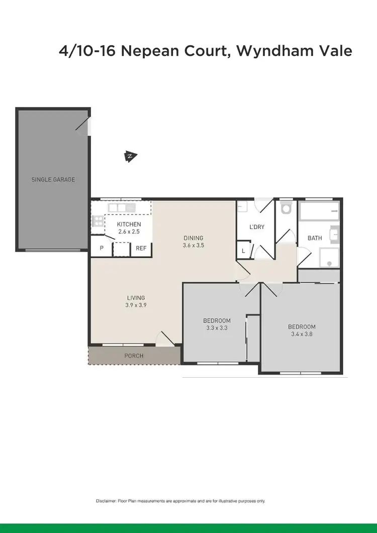 Floorplan of Homely house listing, 4/10-16 Nepean Court, Wyndham Vale VIC 3024