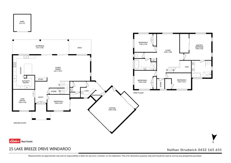 Floorplan of Homely house listing, 15 Lake Breeze Drive, Windaroo QLD 4207