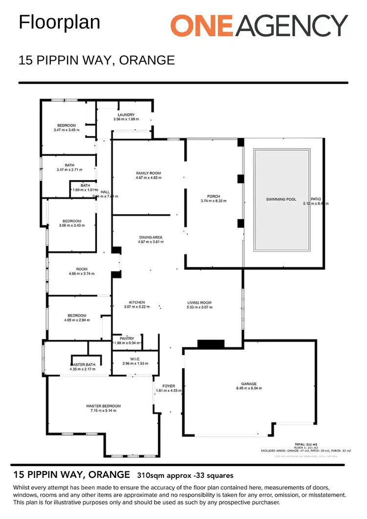 Floorplan of Homely house listing, 15 Pippin Way, Orange NSW 2800