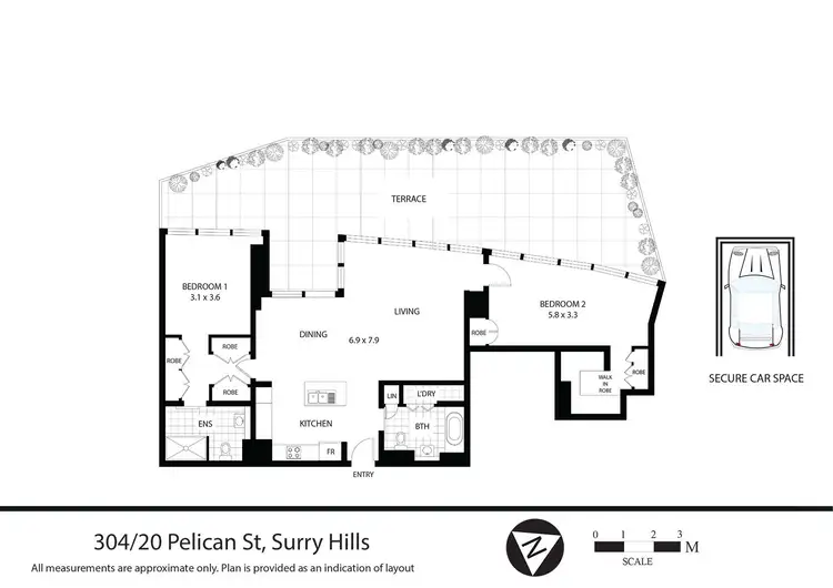 Floorplan of Homely apartment listing, 20 Pelican Street, Surry Hills NSW 2010