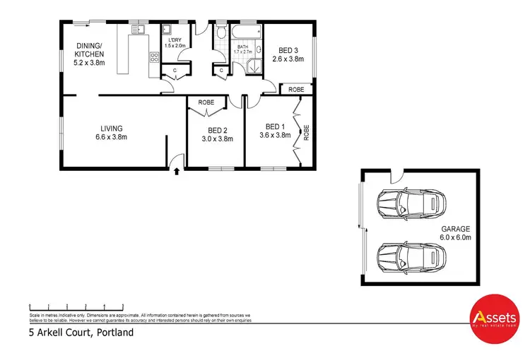 Floorplan of Homely house listing, 5 Arkell Court, Portland VIC 3305