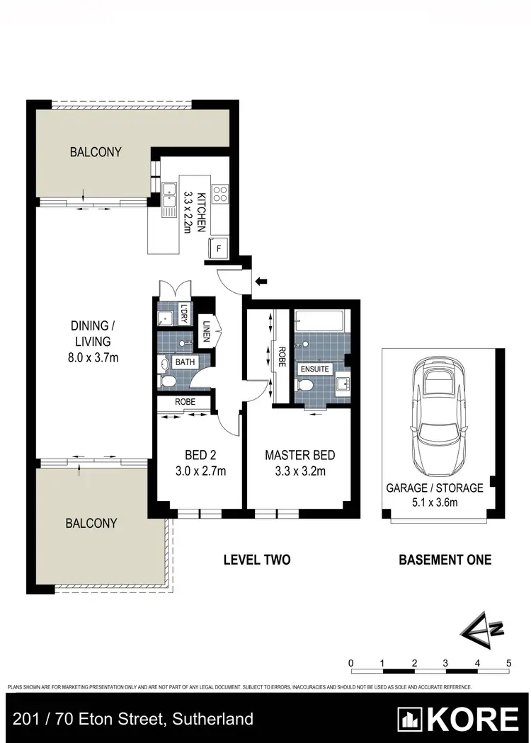 Floorplan of Homely apartment listing, 201/70 Eton Street, Sutherland NSW 2232