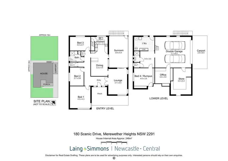 Floorplan of Homely house listing, 180 Scenic Drive, Merewether Heights NSW 2291