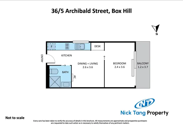 Floorplan of Homely apartment listing, 36/5 Archibald Street, Box Hill VIC 3128