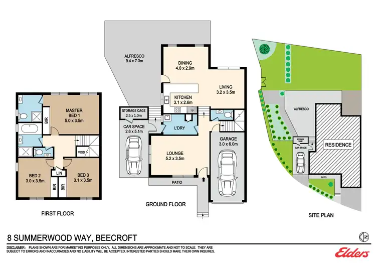 Floorplan of Homely semi-detached listing, 8 Summerwood Way, Beecroft NSW 2119