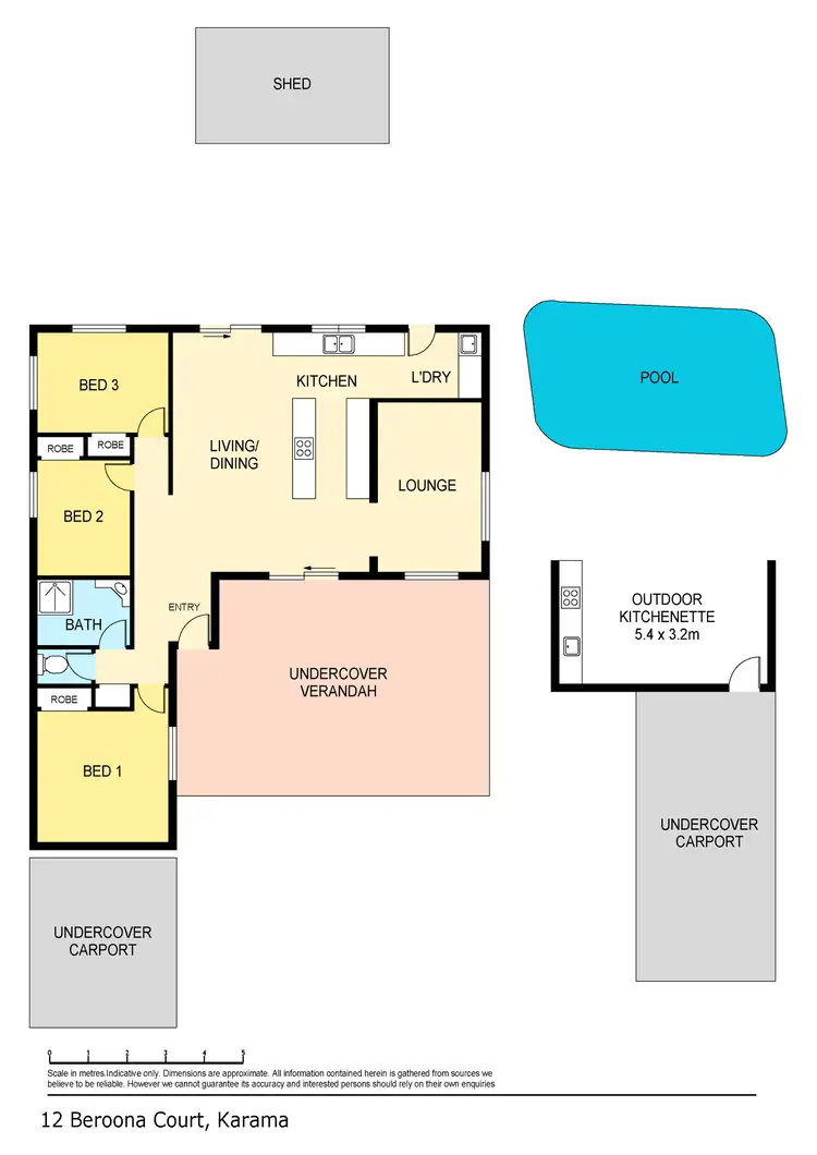 Floorplan of Homely house listing, 12 Beroona Court, Karama NT 812