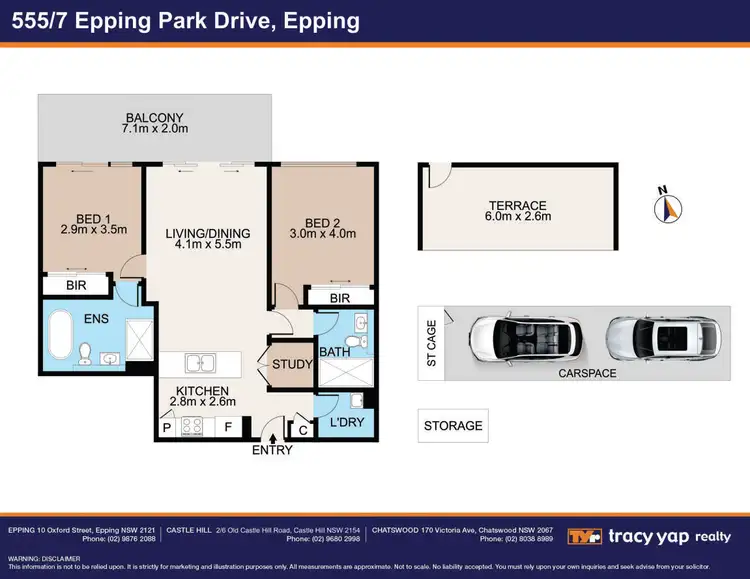 Floorplan of Homely apartment listing, 555/7 Epping Park Drive, Epping NSW 2121
