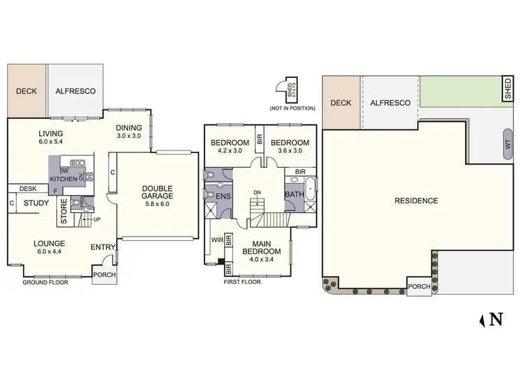 Floorplan of Homely townhouse listing, 3/25 Vinter Avenue, Croydon VIC 3136