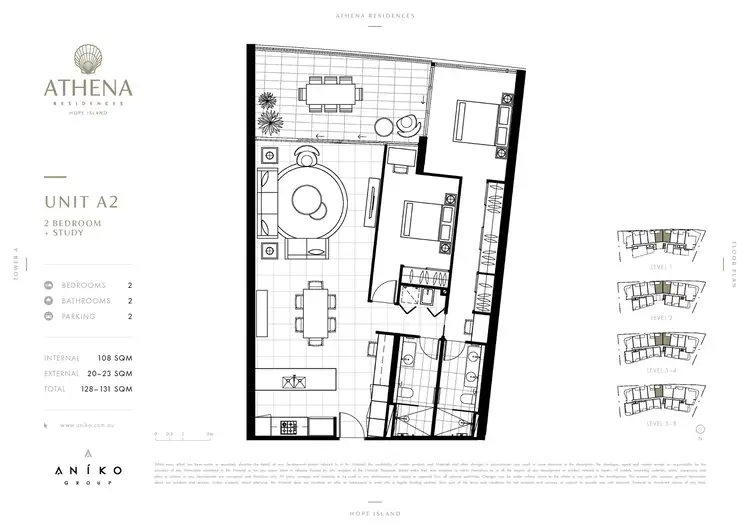 Floorplan of Homely apartment listing, 1204/6-8 Sickle Avenue, Hope Island QLD 4212