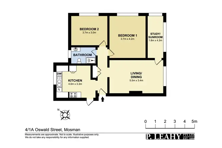 Floorplan of Homely apartment listing, 4/1A Oswald Street, Mosman NSW 2088