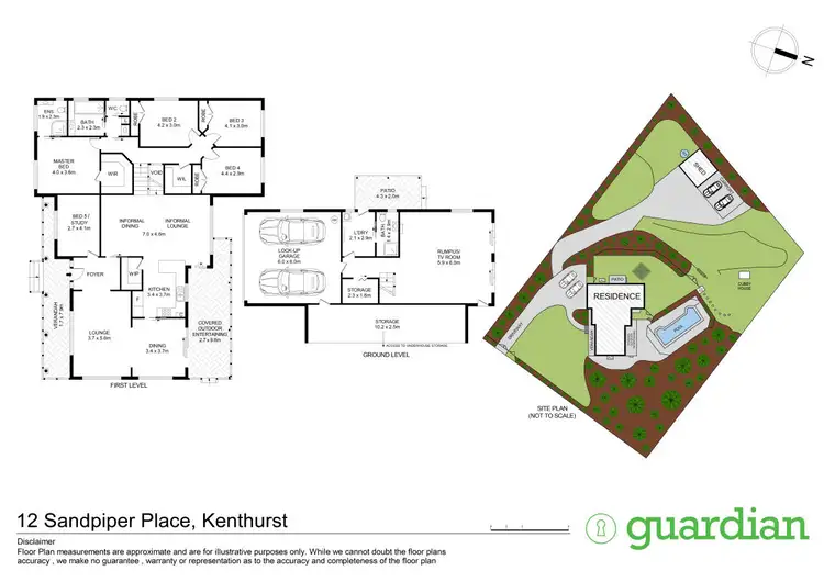 Floorplan of Homely rural property listing, 12 Sandpiper Place, Kenthurst NSW 2156