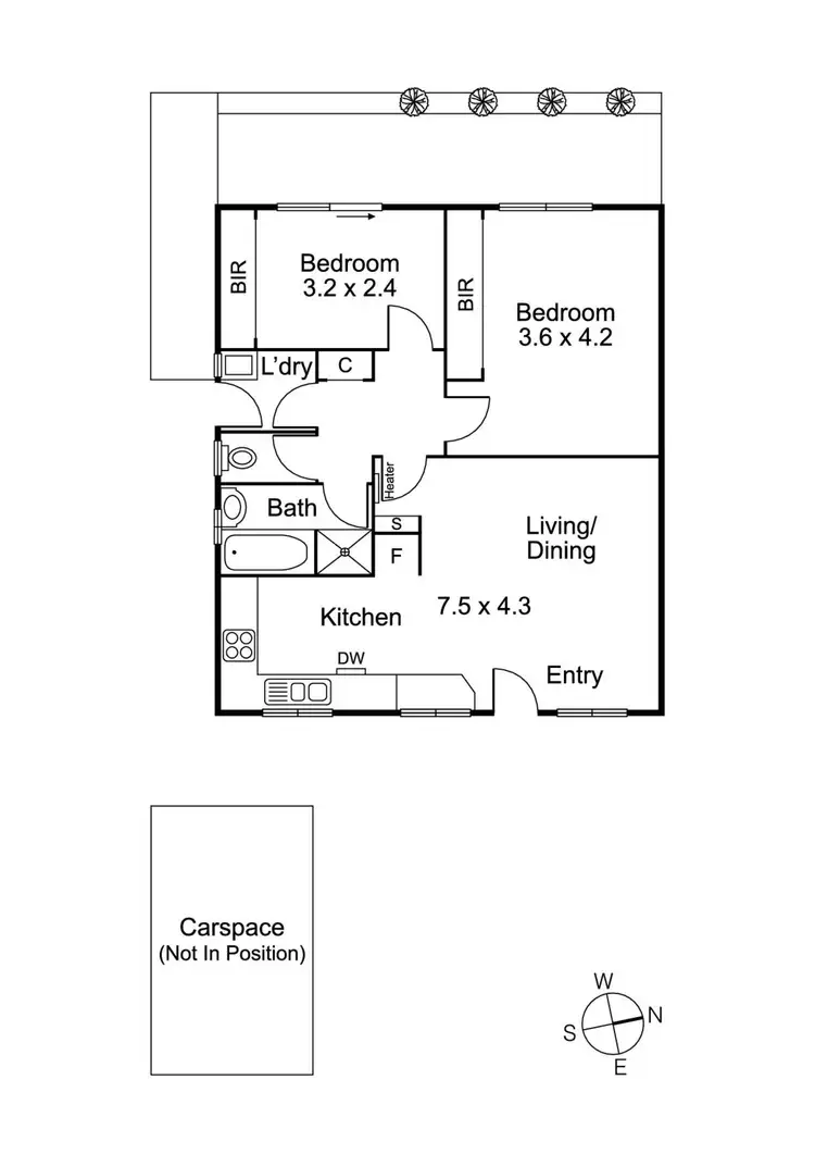 Floorplan of Homely apartment listing, 7/400 Murray Road, Preston VIC 3072