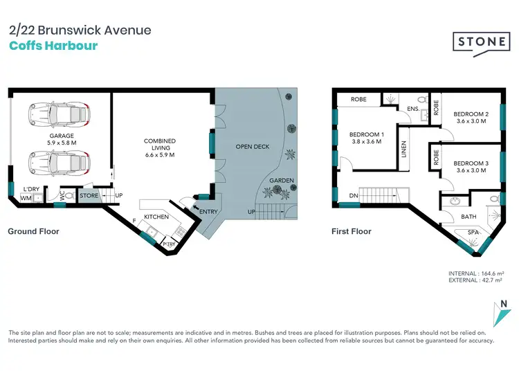 Floorplan of Homely townhouse listing, 2/22 Brunswick Avenue, Coffs Harbour NSW 2450
