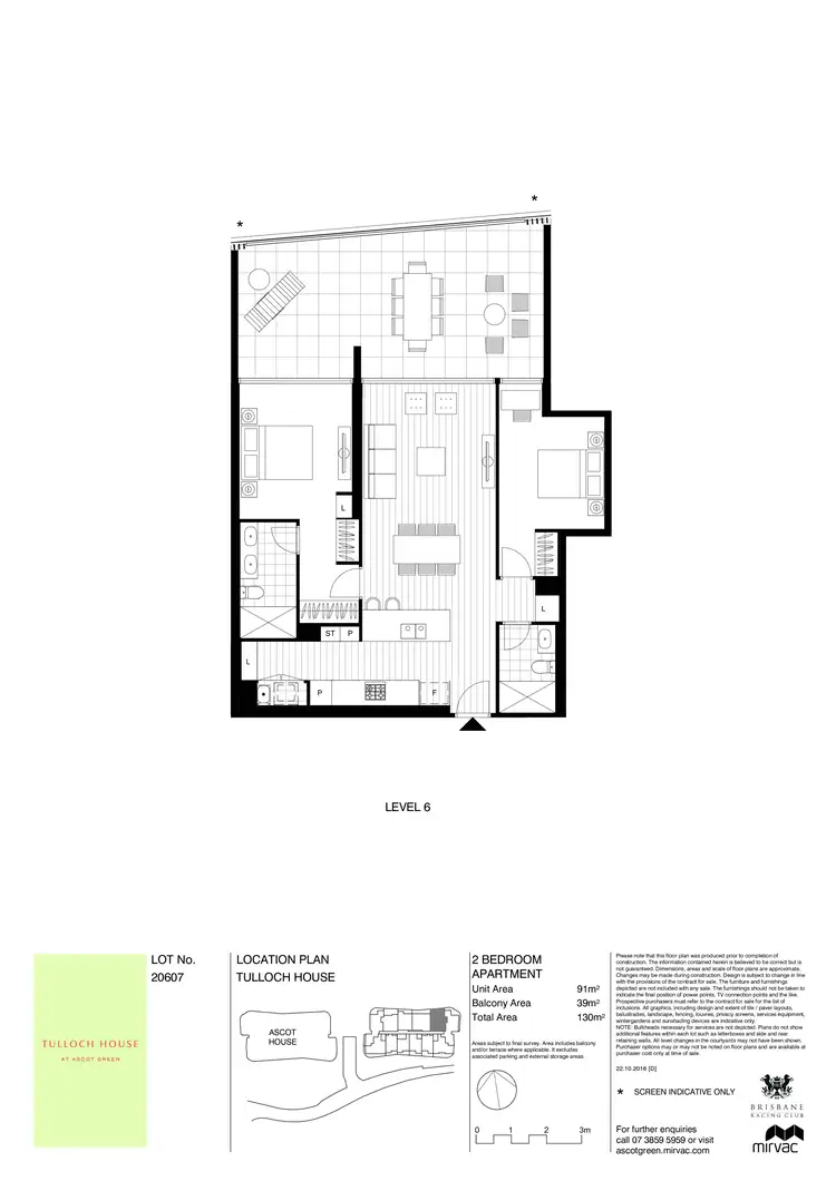 Floorplan of Homely apartment listing, 20607/61 St Leger Way, Ascot QLD 4007