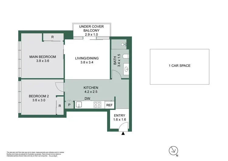 Floorplan of Homely apartment listing, 3507/135 City Road, Southbank VIC 3006