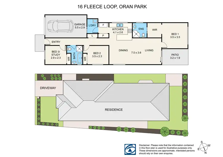 Floorplan of Homely house listing, 16 Fleece Loop, Oran Park NSW 2570