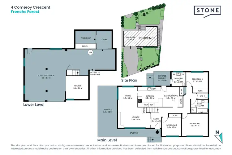 Floorplan of Homely house listing, 4 Comeroy Crescent, Frenchs Forest NSW 2086