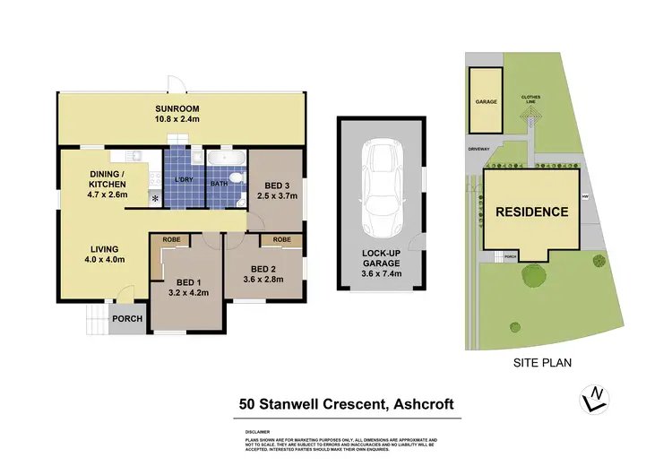 Floorplan of Homely house listing, 50 Stanwell Crescent, Ashcroft NSW 2168