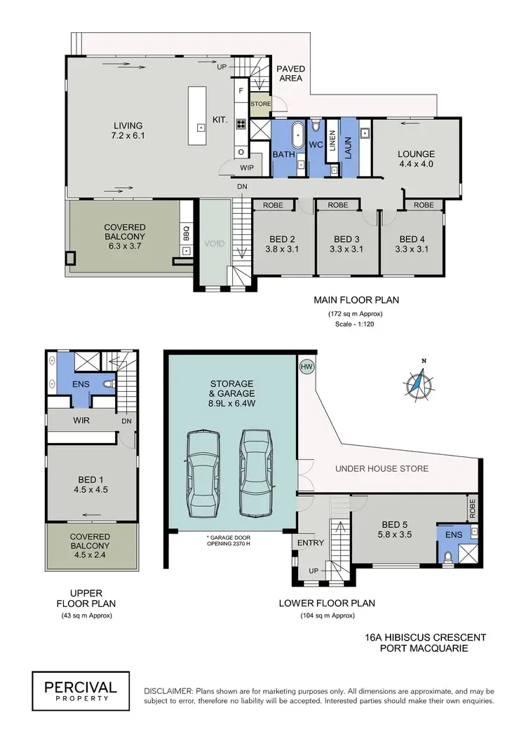 Floorplan of Homely house listing, 16A Hibiscus Crescent, Port Macquarie NSW 2444