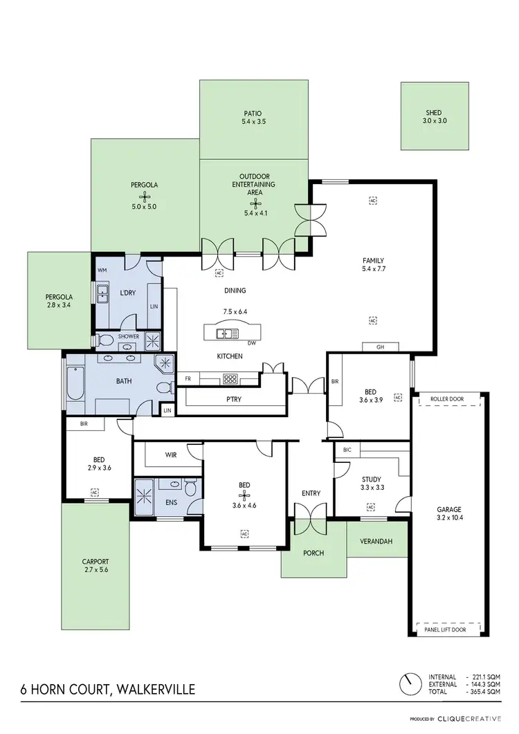 Floorplan of Homely house listing, 6 Horn Court, Walkerville SA 5081