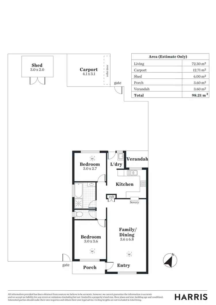 Floorplan of Homely unit listing, Unit 16/40 Byron Avenue, Clovelly Park SA 5042