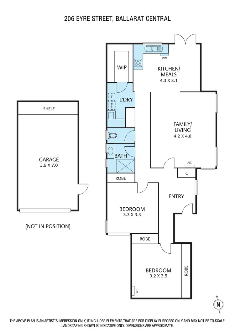 Floorplan of Homely house listing, 206 Eyre Street, Ballarat Central VIC 3350