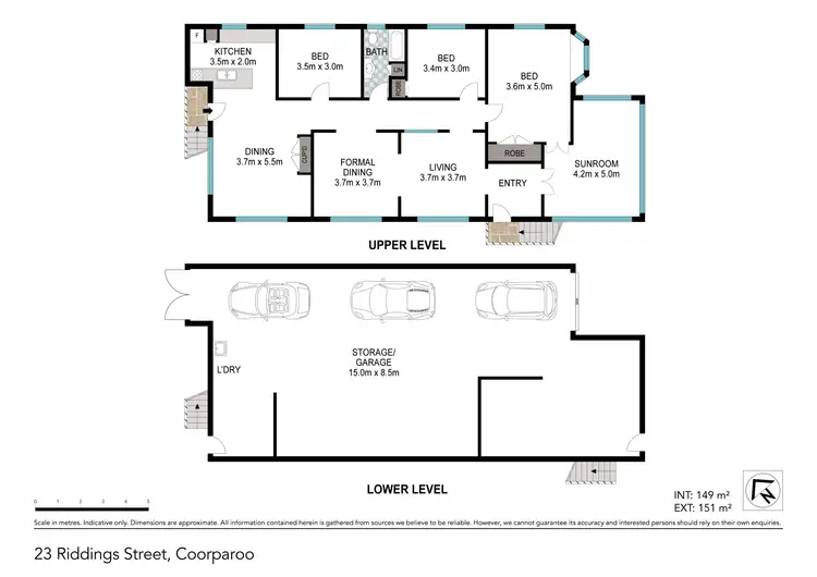 Floorplan of Homely house listing, 23 Riddings Street, Coorparoo QLD 4151