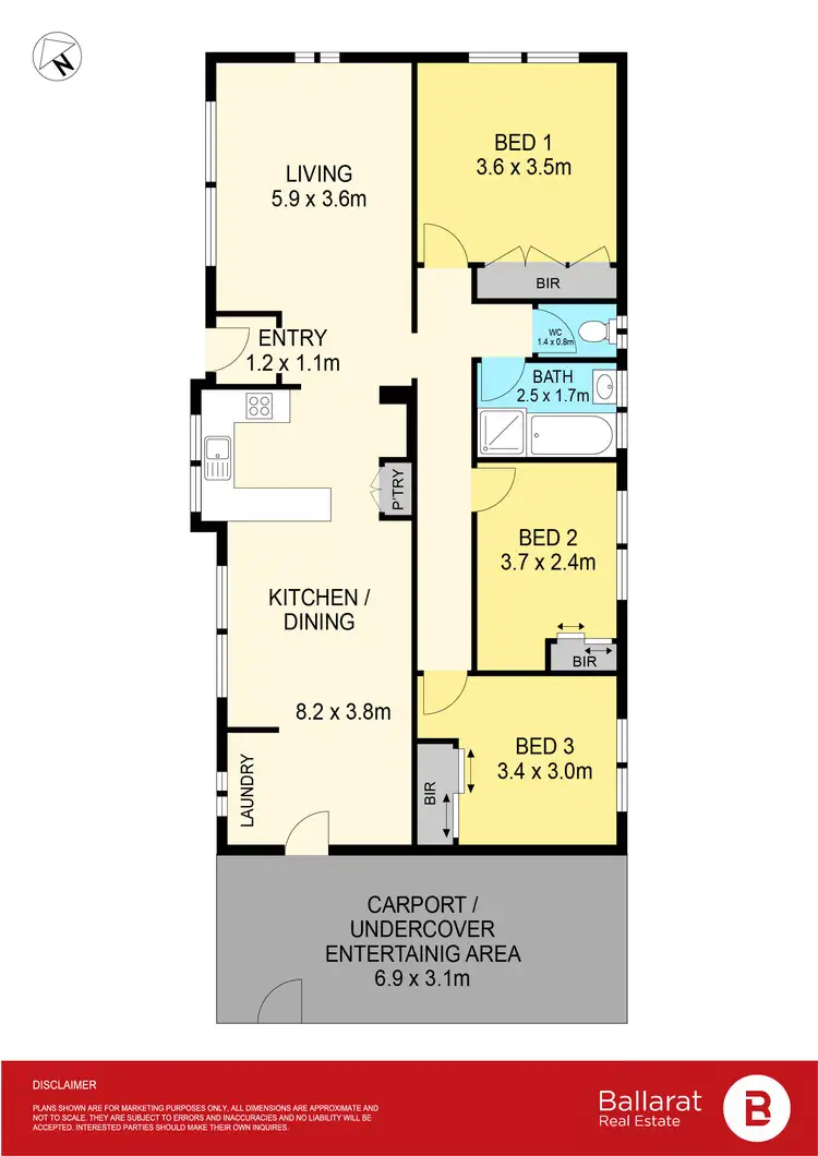 Floorplan of Homely house listing, 12 Recreation Road, Mount Clear VIC 3350