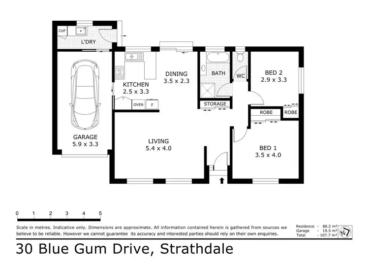 Floorplan of Homely house listing, 30 Blue Gum Drive, Strathdale VIC 3550
