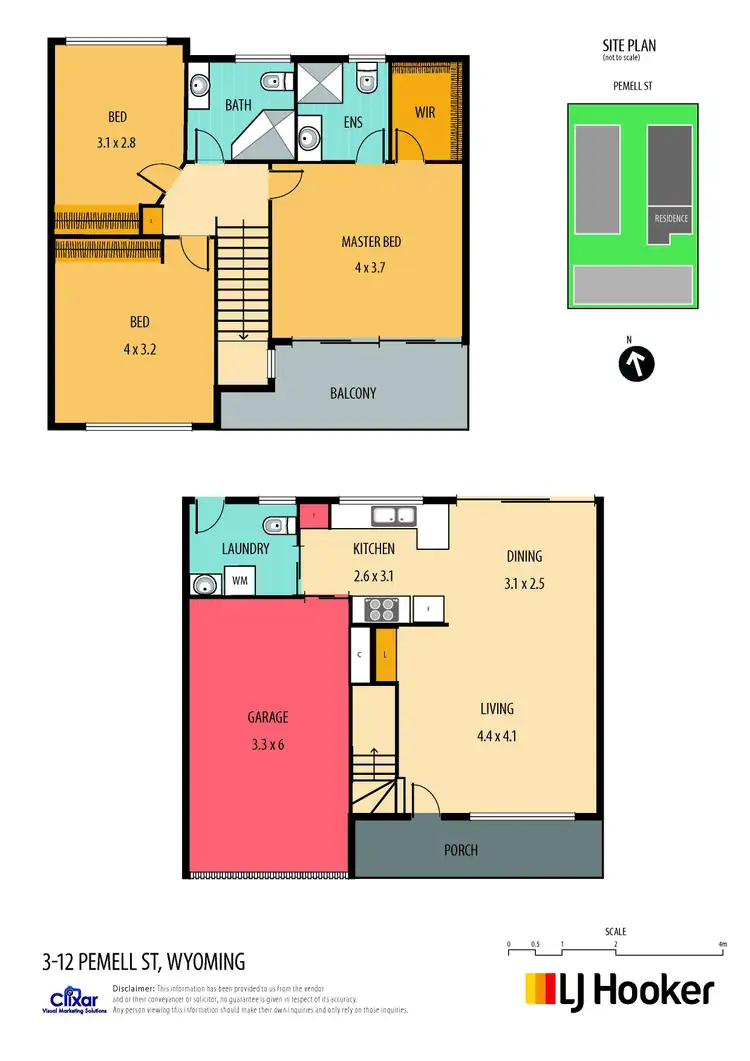 Floorplan of Homely townhouse listing, 3/12 Pemell Street, Wyoming NSW 2250