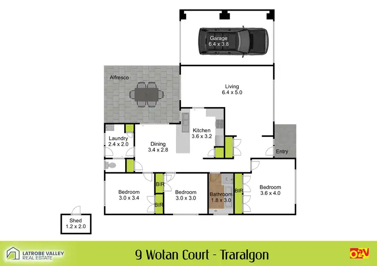 Floorplan of Homely house listing, 9 Wotan Court, Traralgon VIC 3844
