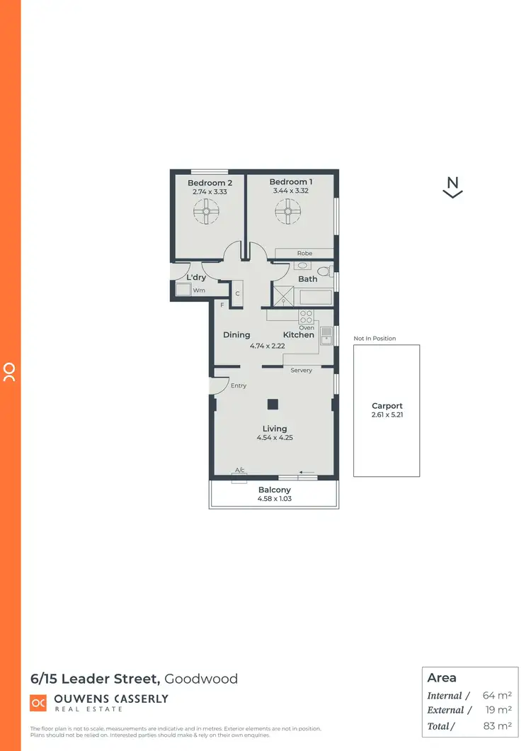 Floorplan of Homely unit listing, 6/15 Leader Street, Goodwood SA 5034